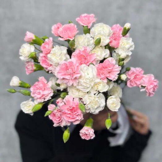 Нежная кустовая гвоздика 15 штук 🌸💓