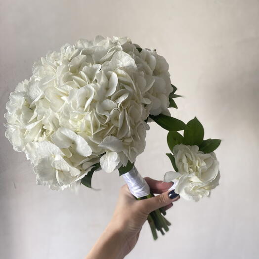 AlexFlower Wedding: Нежный букет невесты из гортензии