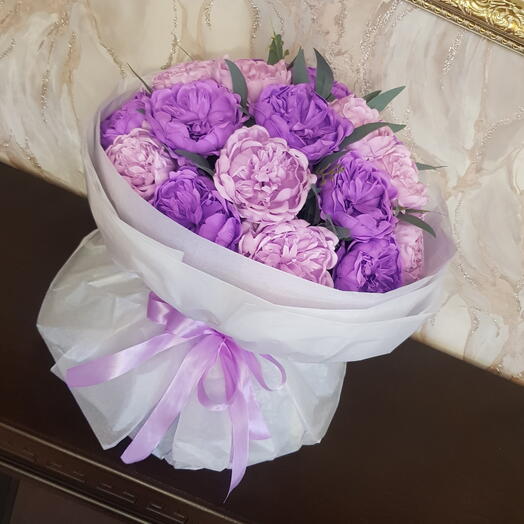 Букет из мыльных пионов