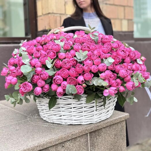 101 кустовая роза Мисти баблз