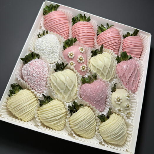 Клубника в Бельгийском шоколаде Callebaut 20-16 шт. Подарочный набор 0017.ARMELIS