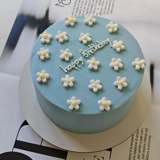 Торт с ромашками / торт с цветами в подарок / подарок для девушки / happy birthday