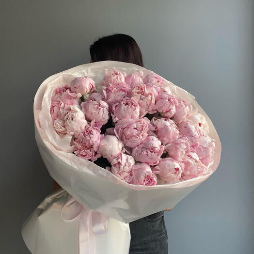 🎀Нежный букет из ароматных пионов
