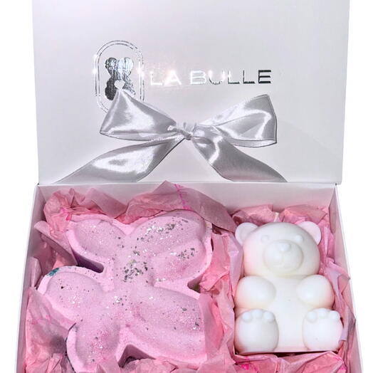LA BULLE подарочный набор бомбочек для ванны и свечей 2