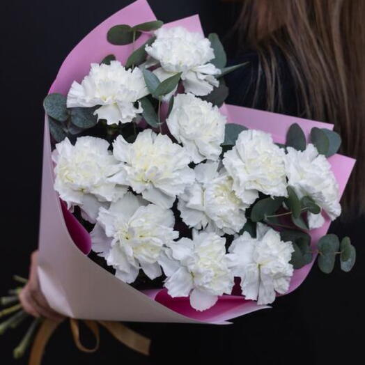 Dianthus in a pink packaging
