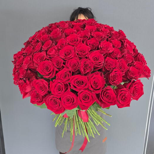 101шт красная роза 🌹 🌹 🌹