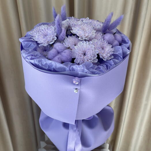 Букет из лавандовой хризантемы 💜