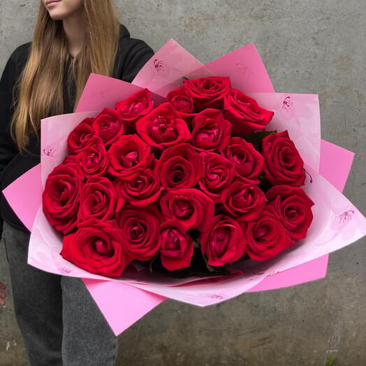 Красные розы букет
