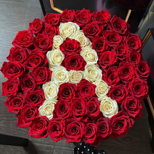 Rose Box with the Letter A