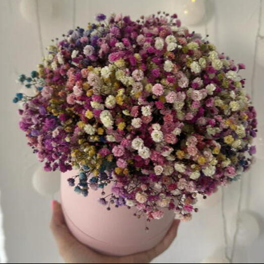 Коробочка с гипсофилой 💜