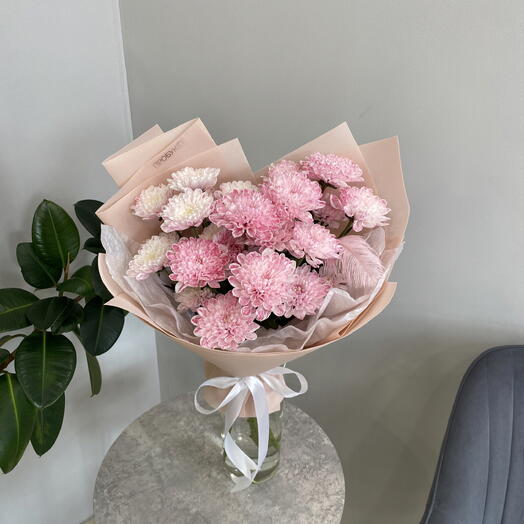 Хризантемы с пером 🌸