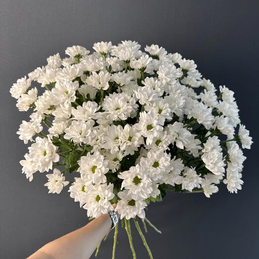 Большой букет из хризантем 🤍🌸