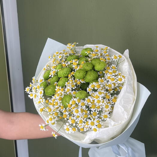 Полевой букет с ромашками 🌼