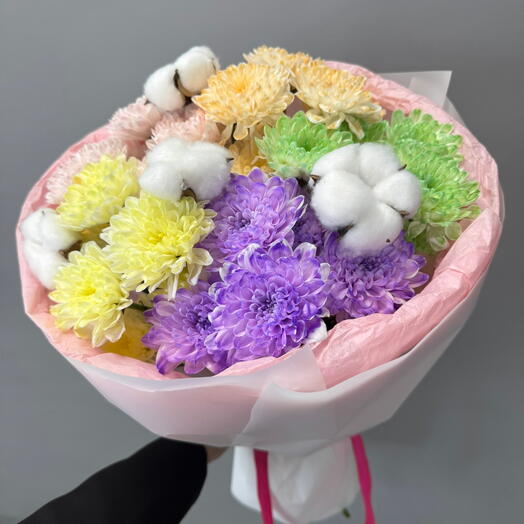 Букет из цветной хризантемы🧚♀️