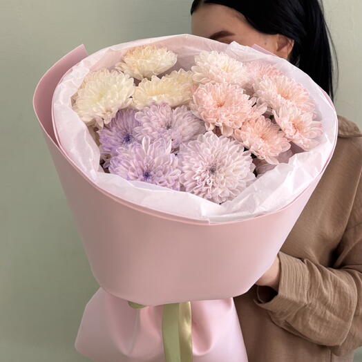 Нежный букет из хризантемы😍