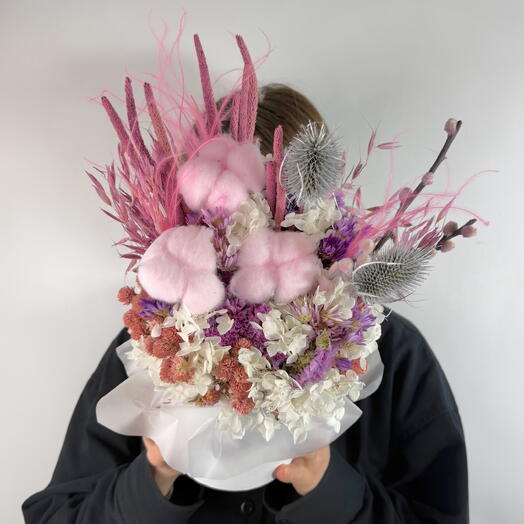 Композиция из сухоцветов (5) «Астурия» от XOFLOWERS