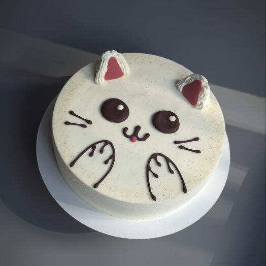 Торт из мороженого "Котик"