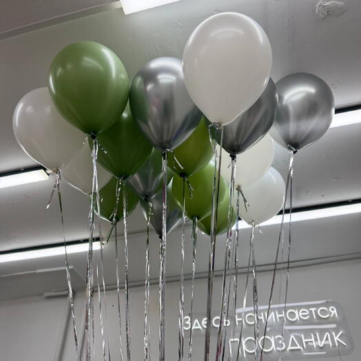 Шары на дождике