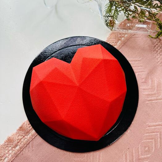 Муссовый торт «Граненое сердце»️