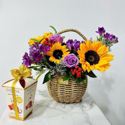 Flower In Basket