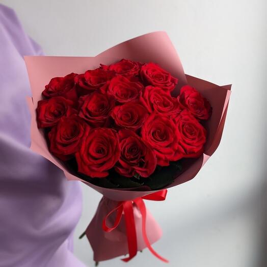 15 rosas 40-50 cm en la decoración