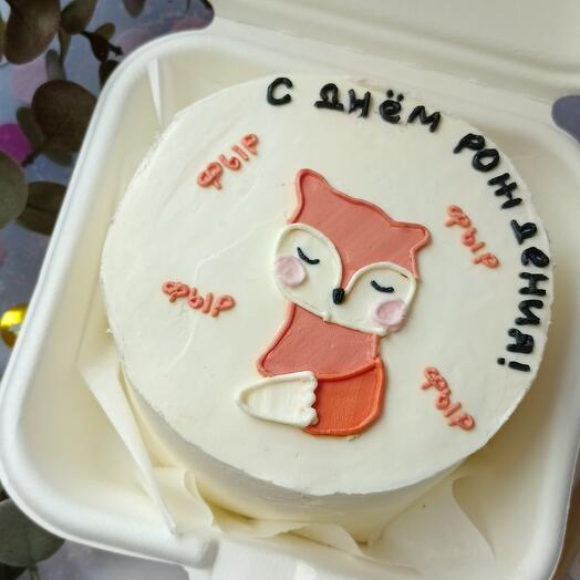 Бенто торт с лисичкой