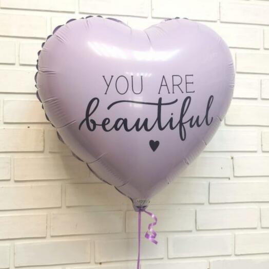Гелиевый фольгированный шар You are beautiful