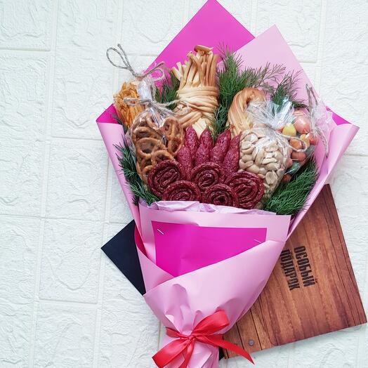 Букет женский к пенному "для неё 💖"