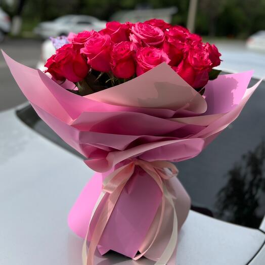 Монобукет розы