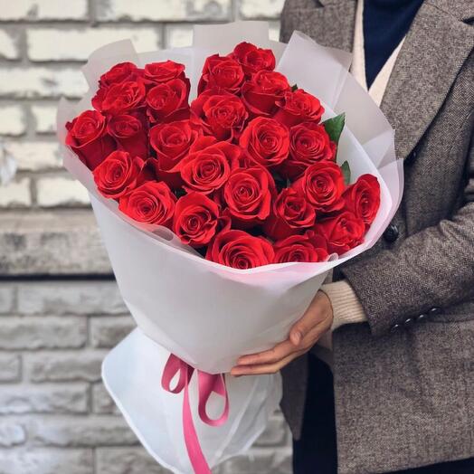 Букет из 25 копсных роз