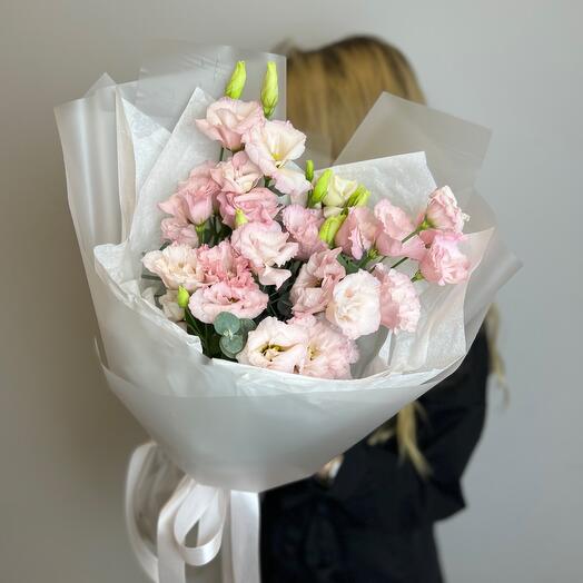 Bouquet 180 из 5 розовых махровых эустом