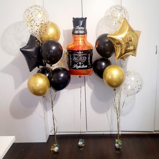 Bolas de whisky para Hombre . Conjunto masculino total de 17 bolas