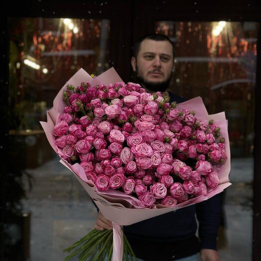 Букет из пионовидных роз