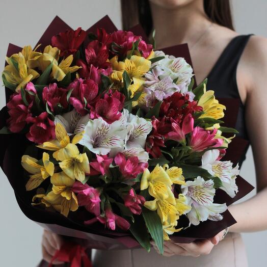 Ramo de 15 alstroemeria por paquete