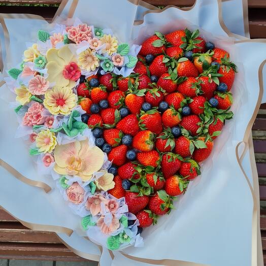 Corazón de fresa 28cm