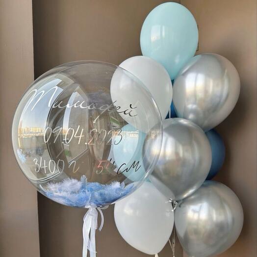 Сет баблс с перьями