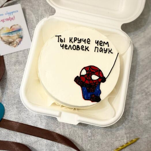 Бенто торт человек паук