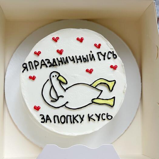 Бенто торт «праздничный гусь»