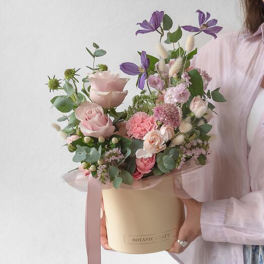 Коробка "Пойдём гулять", базовая коллекция - Размер M (диаметр 16 см)