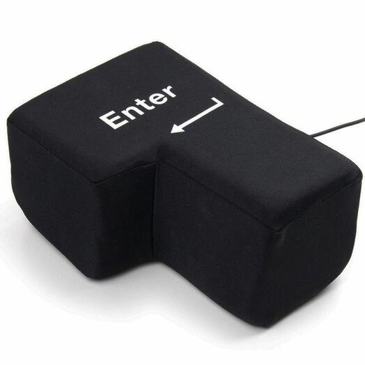 Гигантская антистресс кнопка Enter (Черный)