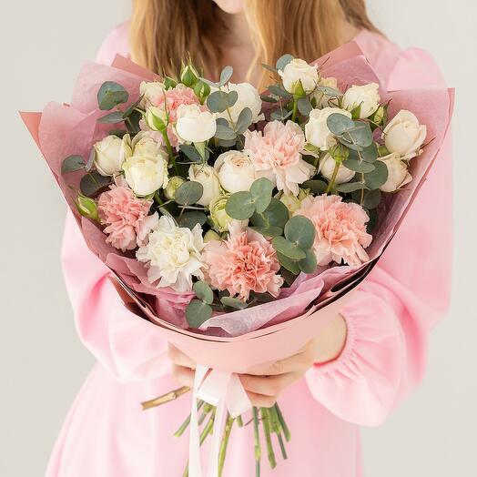 Pink and White Floral Bouquet