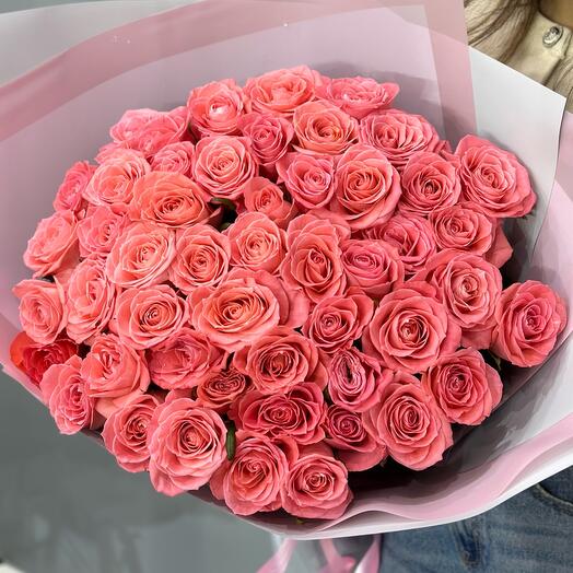 51 роза персиковые