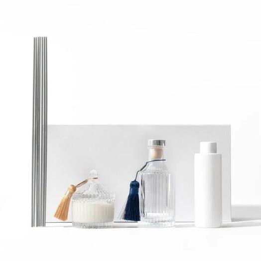 Подарочный набор с аромадиффузором Crystal Secret Garden и Свеча White Wood