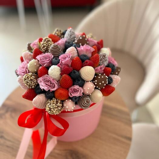 Букет из клубники в шоколаде Premium