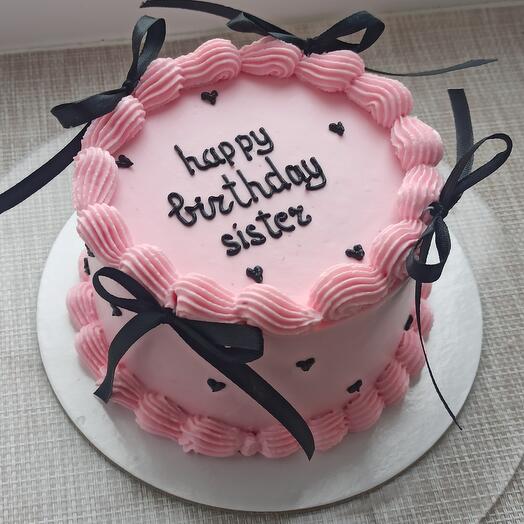 Бенто-торт "Happy birthday, sister"