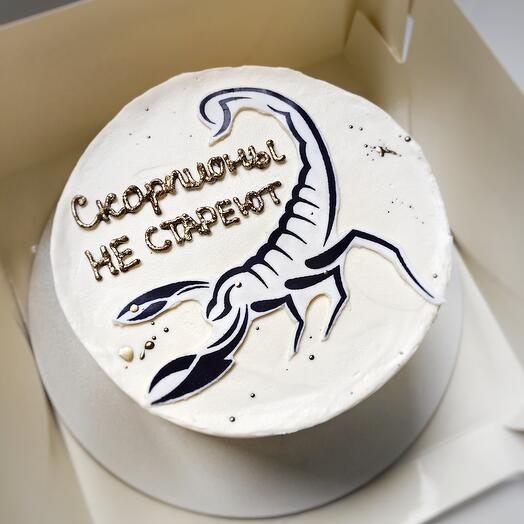 Бенто торт мини "Скорпионы не стареют"