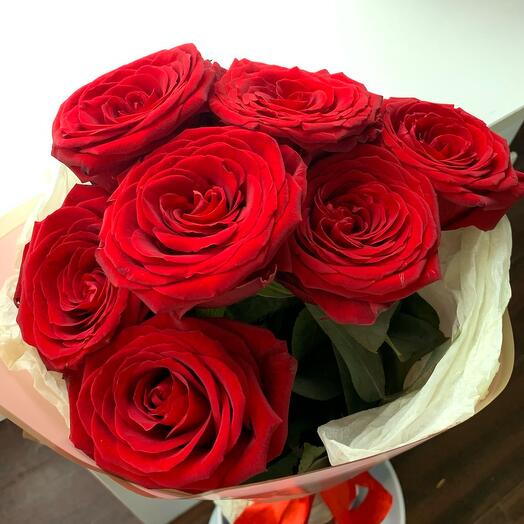 Красные розы 🌹 7 штук