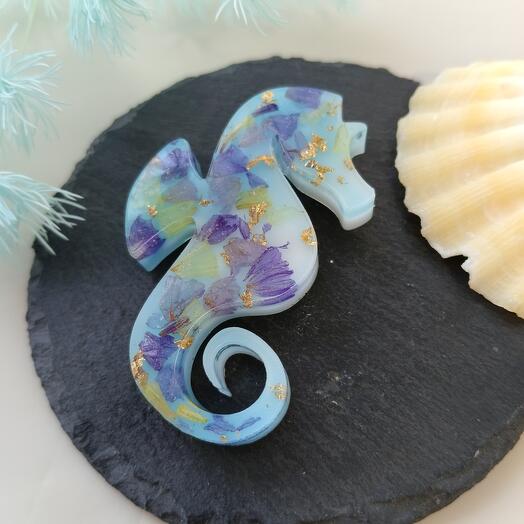 Брошь "Морской конёк"