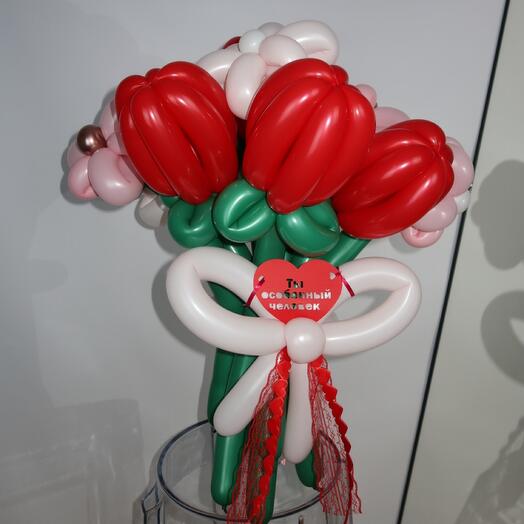 Букет- валентинка для второй половинки М размер
