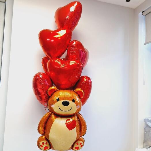 Globos de corazón para el día de los enamorados